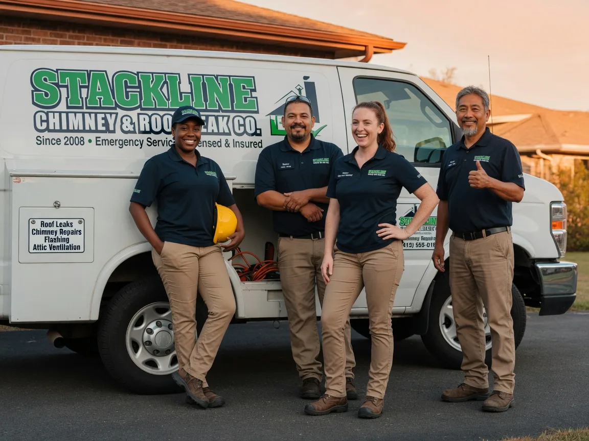 Chimney flashing repair company in Bowlus, MN